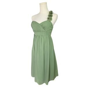 ALFRED ANGELO Sage One-Shoulder Dress